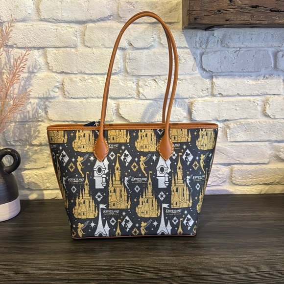 Dooney & Bourke Disney Castle Tote Bag - Black and Gold 30th anniversary - Picture 3 of 6